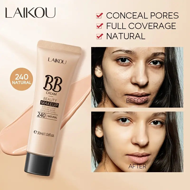 LAIKOU Su Geçirmez BB Krem - Tam Kapatıcı Fondöten 30ml