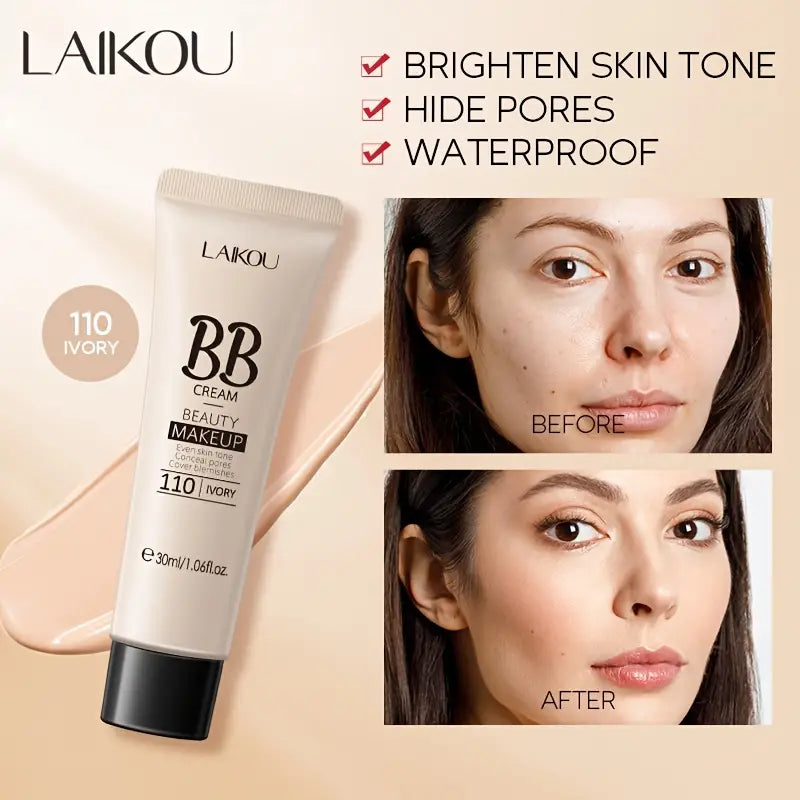 LAIKOU Su Geçirmez BB Krem - Tam Kapatıcı Fondöten 30ml