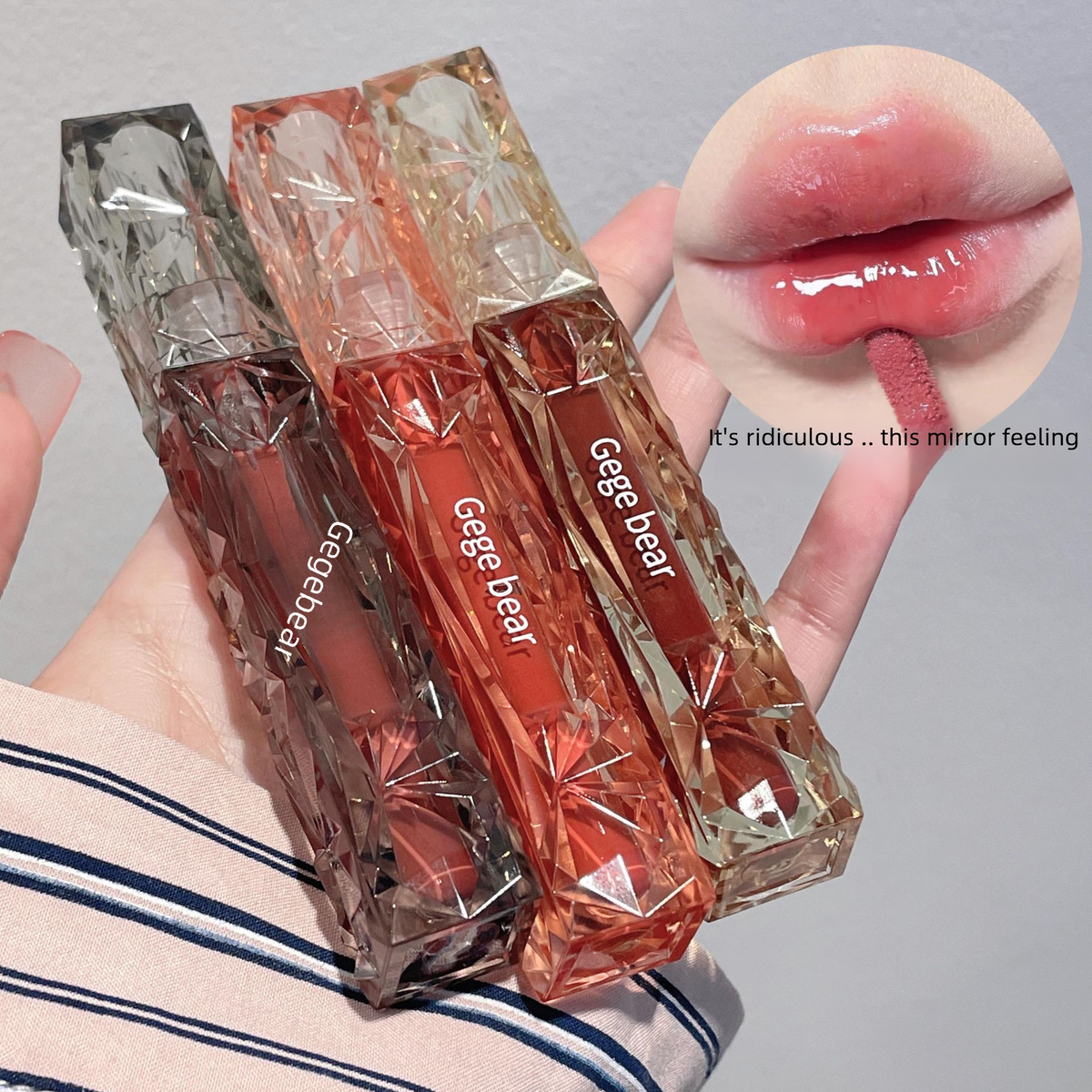 Gege Bear Elmas Aynalı Lip Gloss - Nem ve Parlaklık